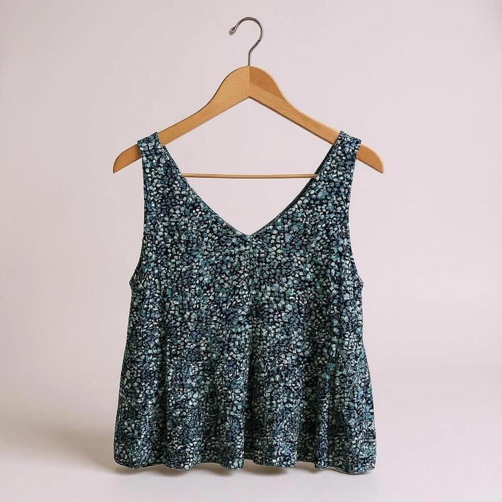 LOFT Blue Relaxed Tank Top